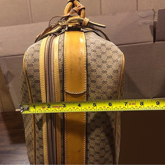 Vintage GUCCI GG MicroGuccissima Sherryline Suitcase w/ Lock & Key - Picture 13 of 15